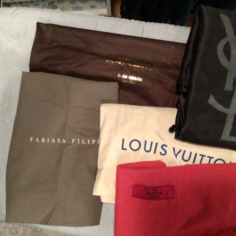 Designer handbag and shoe dust bags